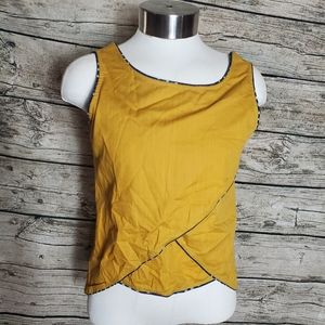 Mother Earth Mustard Sleeveless Top Size XS.Pit to pit approx: 16 inches Righ